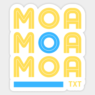 Retro MOA TXT Sticker